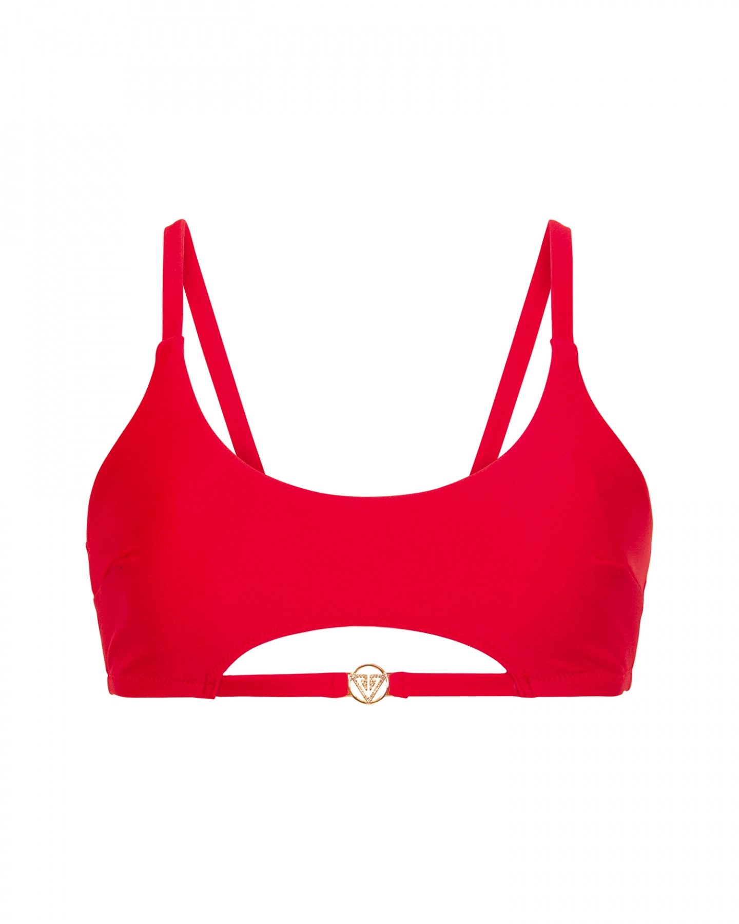 Red Without Push Up Bikini Top With U Cut Out S Vivien Vance